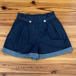 EUC Zara Z1975 Paperbag Waist Belt Loop Shorts vintage-inspired 40s/50s style XS